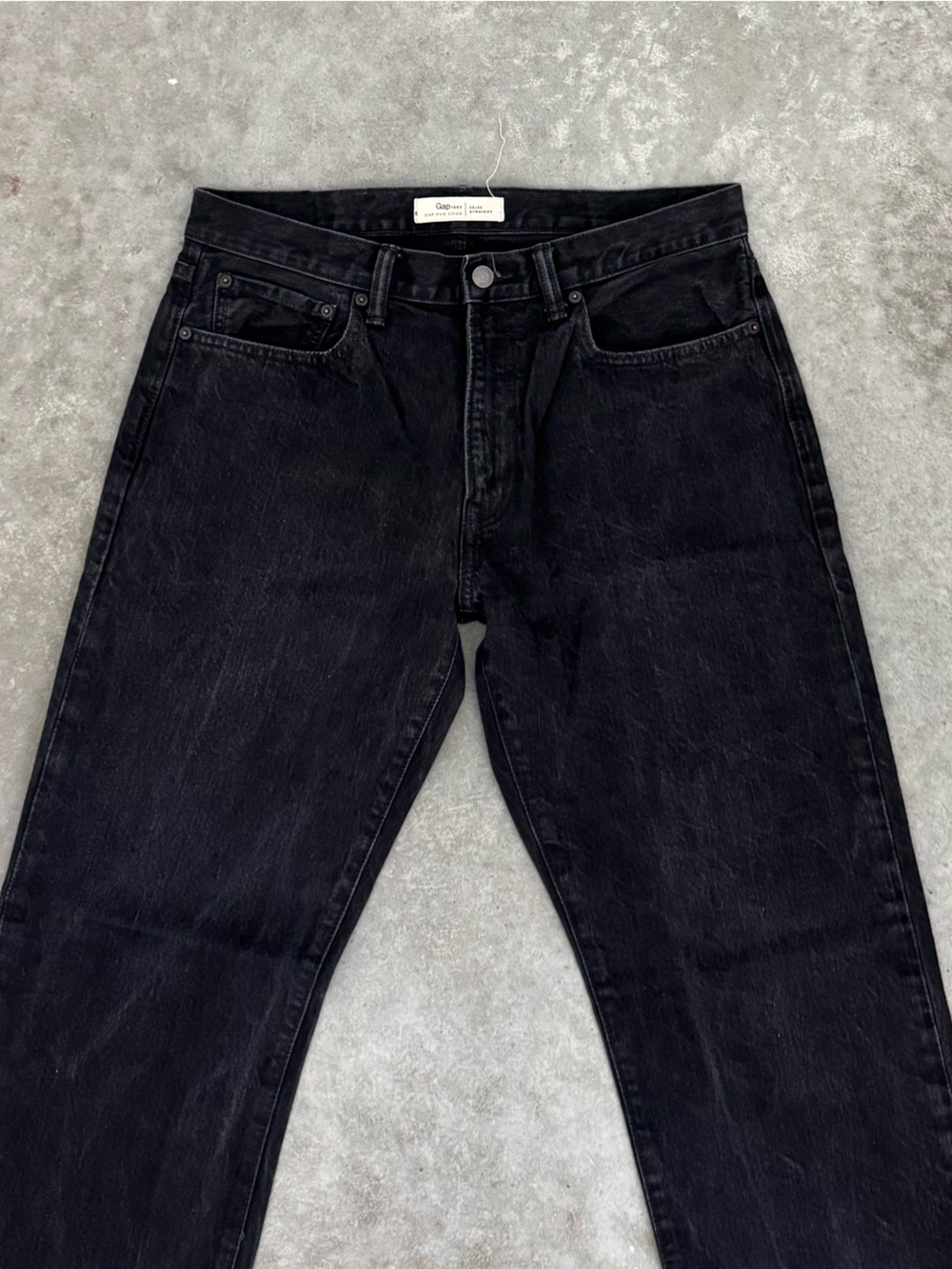 Men's Straight Black Jeans - GAP